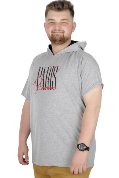 Büyük Beden T-Shirt Kapşonlu Paris 22174 Grimelanj [product_color]