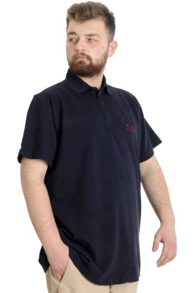 Büyük Beden Erkek T-shirt Polo CARPE DIEM 23333 Lacivert [product_color]