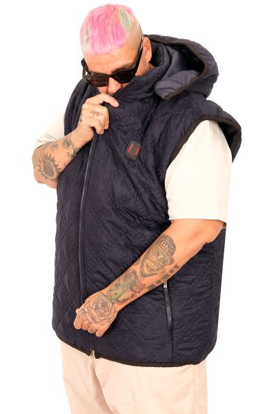 Plus Size Mens Vest 25712 INDIGO