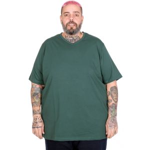 Büyük Beden LİKRALI T-Shirt V Yaka 20150 BENETTON