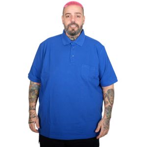 Büyük Beden Erkek Cepli Klasik Pike Polo Yaka T-Shirt 20552 SAKS