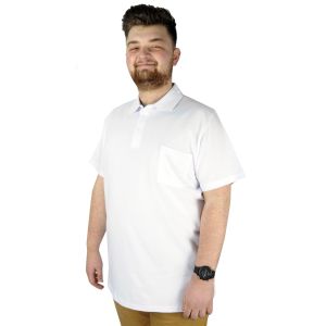 T-Shirt Polo Yaka Cepli Klasik 20550 Beyaz