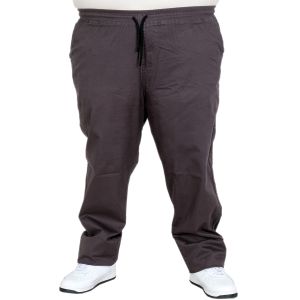 Big Size Men Linen Jogger Pants Milano 21913 Anthracite