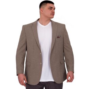 Büyük Beden Erkek Ceket Blazer Britanya 23028 Vizon