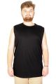 Battal Beden Erkek Kolsuz Tshirt Düz 20003 Siyah [product_color]