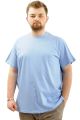 Büyük Beden Erkek T-Shirt Basic 20031 Mavi [product_color]