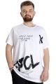 Büyük Beden Erkek T-shirt UVELLE SAISON 23112 Beyaz [product_color]