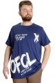 Büyük Beden Erkek T-shirt UVELLE SAISON 23112 İndigo [product_color]