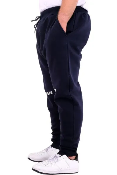 Big Size Mens Sweatpants Three yarn thick 24520 Navy Blue