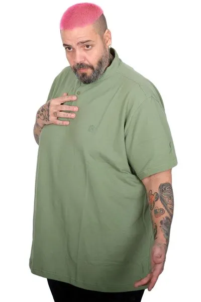 Büyük Beden Erkek Hakim Yaka Polo T-Shirt U24339 CAGLA