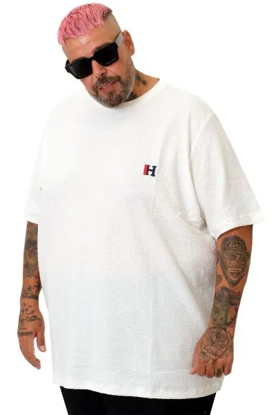 Erkek Büyük Beden T-Shirt Petek U20038