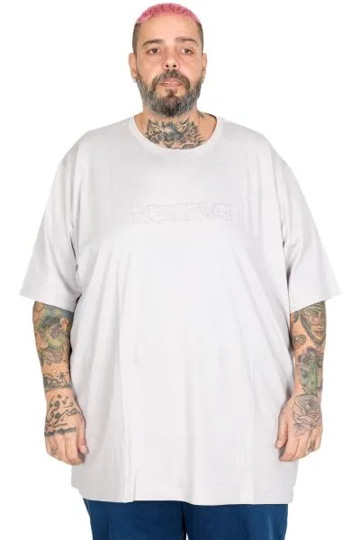 Erkek Büyük Beden T-Shirt Bis Reserve U25017 GRİ