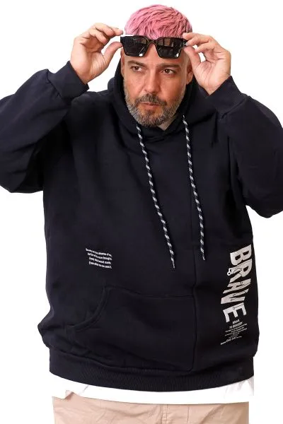 Erkek Sweatshirt Kapsonlu Brave U25806