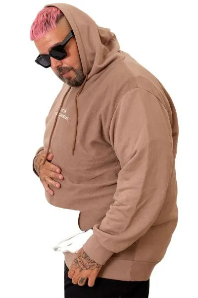 Battal Erkek Sweatshirt Echoes Parçalı U25813