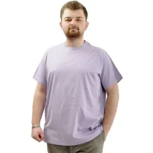 Big Size Mens T-Shirt Crew Neck Basic 20031 Lila