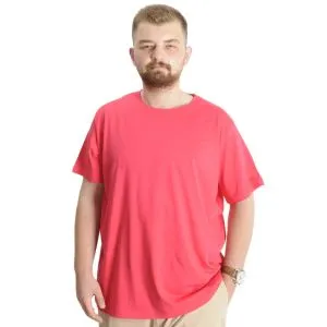 Big Size Mens T-Shirt Basic 20031 Mercan