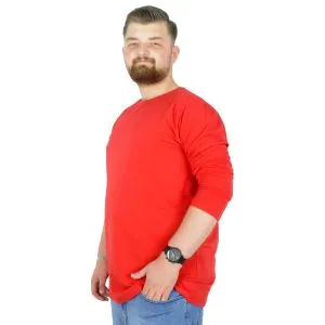 Big Tall Men s Basic T-shirt Long Sleeve 20102 White