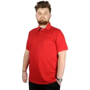 Big-Tall Men Classical Polo T-Shirt with Pocket 20552 Red