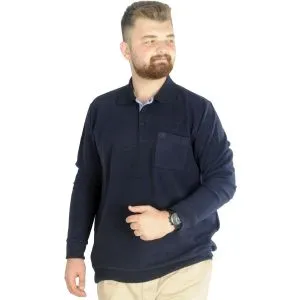 Big Tall Men Sweatshirt Old Traderouts 20415 Black
