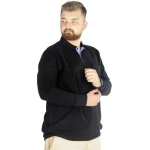 Big Tall Men Sweatshirt Old Traderouts 20415 Black