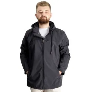 Big Tall Men s Softshell Coat 21235 Anthracite