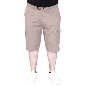 Big Size Men Cargo Capri Shorts Valencia 21404 Stone