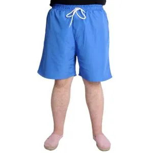 Big Size Swimming Short White Line 21451 Blue