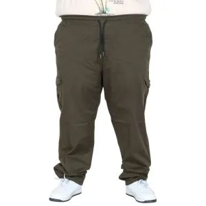 Büyük Beden Pantolon Keten Kargo Jogger Milano 21912 Haki_64