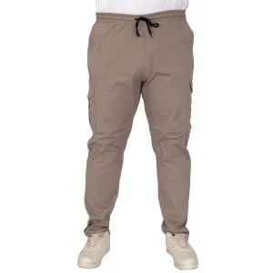 Big Size Trouser Cargo Jogger Milano 21912 Stone