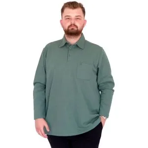 Büyük Beden Tshirt Polo U.Kol Cepli 22446 Çağla