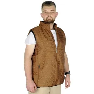 Kapitone Yakalı 22601 Kahverengi