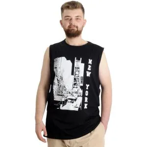 Big Size Mens athlete NEW YORK 23006 Black