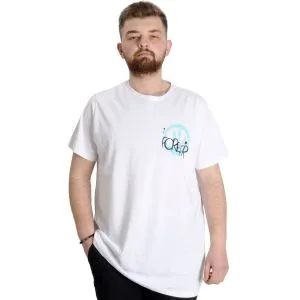 Big Size Mens T-Shirt FOREVER 23138 White