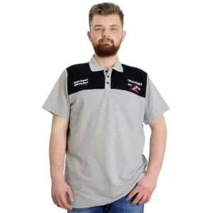 Büyük Beden Erkek T-shirt Polo CHNGYRMD 23328 Grimelanj