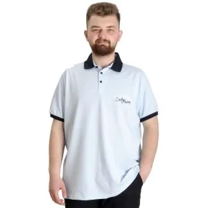 Big Size Mens Polo T-shirt SAILING 23344 Blue