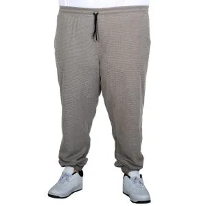 Men’s Big Size Elastic Cuff Waffle Sweatpants 23501 Khaki