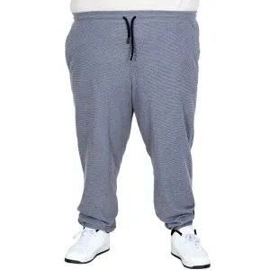 Men’s Big Size Elastic Cuff Waffle Sweatpants 23501 Dark Blue