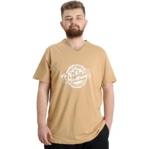 V Yaka T-shirt MUSTANG 23034 Bej