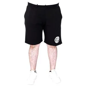 Big Size Mens Short 2 yarn GOOD VIBES U25503 Black