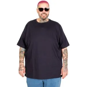 T-Shirt Orta Kalın Basic U26200 LACİVERT