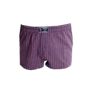 Big Size Mens Boxer Desenli Poplin 6348 Burgundy