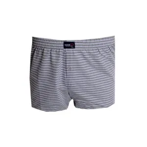 Big Size Mens Boxer Desenli Poplin 6348 Grey