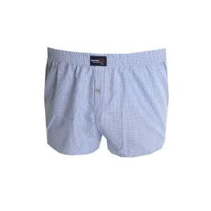 Big Size Mens Boxer Desenli Poplin 6348 Indigo