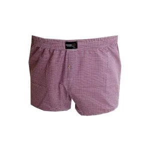 Big Size Mens Boxer Desenli Poplin 6348 Vişne
