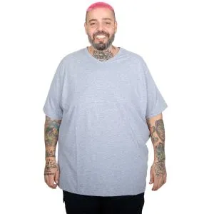 Büyük Beden T-Shirt V Yaka Likralı 20150 Grimelanj