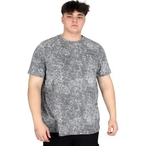 Big Size Mens T-Shirt Crew Neck U20037 Antrasit