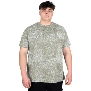 Big Size Mens T-Shirt Crew Neck U20037 Khaki