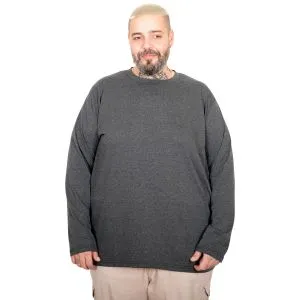 Plus Size Men Long Sleeve Crew Neck T-Shirt 20102 Antrashite