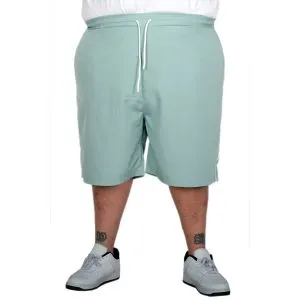 Big Size Men White Line Swim Shorts 21451 Mint Green