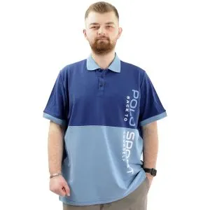 Büyük Beden Erkek Polo Yaka T-Shirt POLO SPORT U24323 Mavi